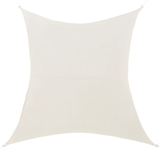 Vela Ombreggiante Lerma Tenda Parasole 200x300 cm color Sabbia [en.casa]