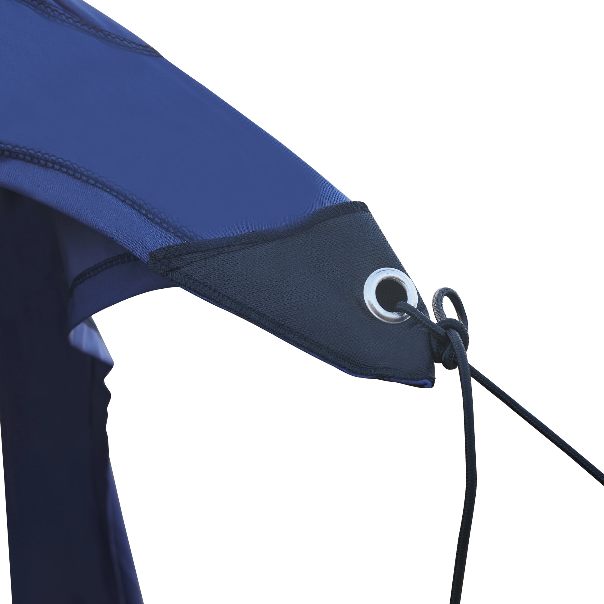 Telo Parasole a Vela Bernheze con 2 Pali 200x200x170 cm Blu pro.tec