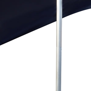 Telo Parasole a Vela Bernheze con 2 Pali 270x270x210 cm Blu pro.tec