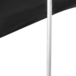 Telo Parasole a Vela Bernheze con 2 Pali 270x270x210 cm Grigio pro.tec