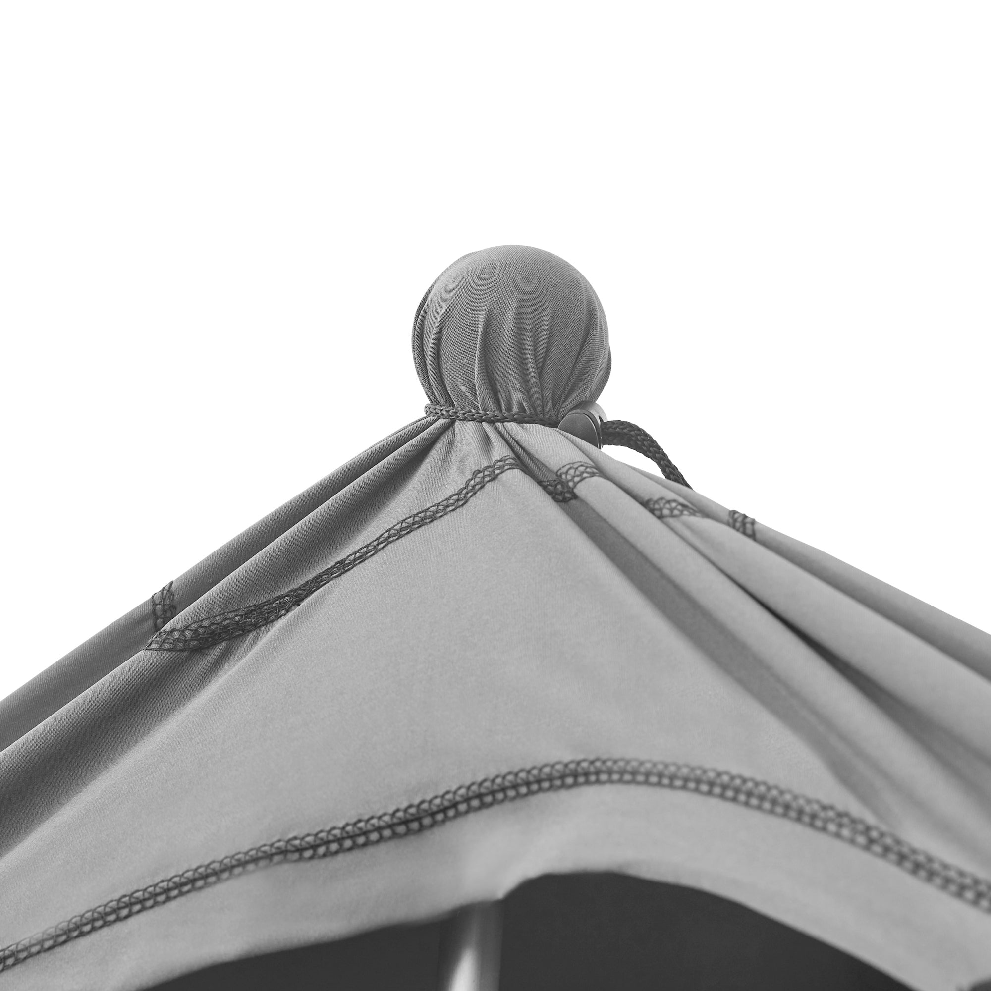 Telo Parasole a Vela Bernheze con 2 Pali 200x200x170 cm Grigio pro.tec