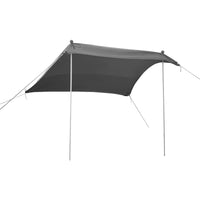 Telo Parasole a Vela Bernheze con 2 Pali 270x270x210 cm Grigio pro.tec