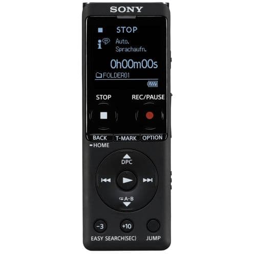 Sony ICD-UX570 Memoria interna e scheda di memoria Nero
