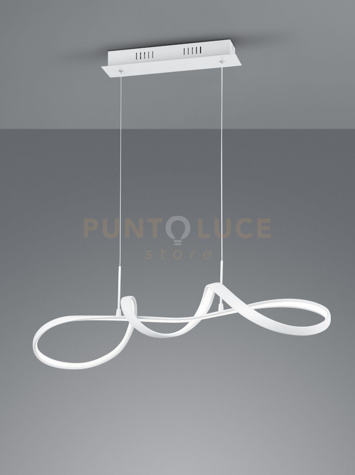 PERUGIA SOSPENSIONE LED 37W 4500lm, 4000K BIANCA CON DIMMERAZIONE AD INTERRUTTORE L.81CM