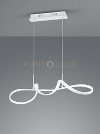 PERUGIA SOSPENSIONE LED 37W 4500lm, 4000K BIANCA CON DIMMERAZIONE AD INTERRUTTORE L.81CM