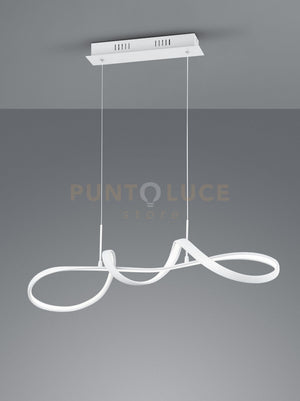 PERUGIA SOSPENSIONE LED 37W 4500lm, 4000K BIANCA CON DIMMERAZIONE AD INTERRUTTORE L.81CM