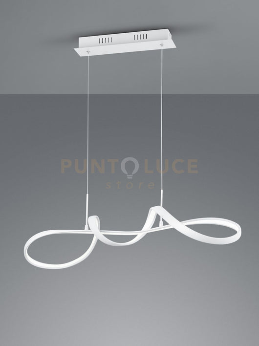 PERUGIA SOSPENSIONE LED 37W 4500lm, 4000K BIANCA CON DIMMERAZIONE AD INTERRUTTORE L.81CM