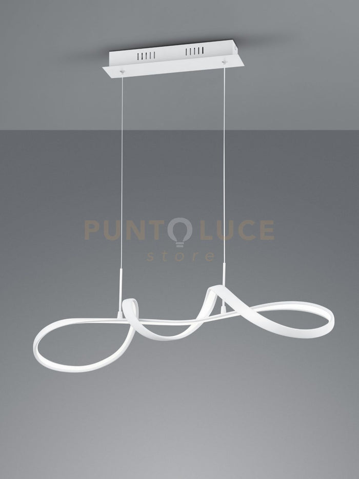 PERUGIA SOSPENSIONE LED 37W 4500lm, 4000K BIANCA CON DIMMERAZIONE AD INTERRUTTORE L.81CM