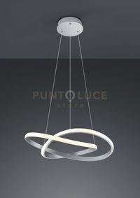 COURSE SOSPENSIONE LED 27,5W · 1x 3150lm, 3000K CERCHIO INFINITO ACCIAIO SATINATO D. 60CM