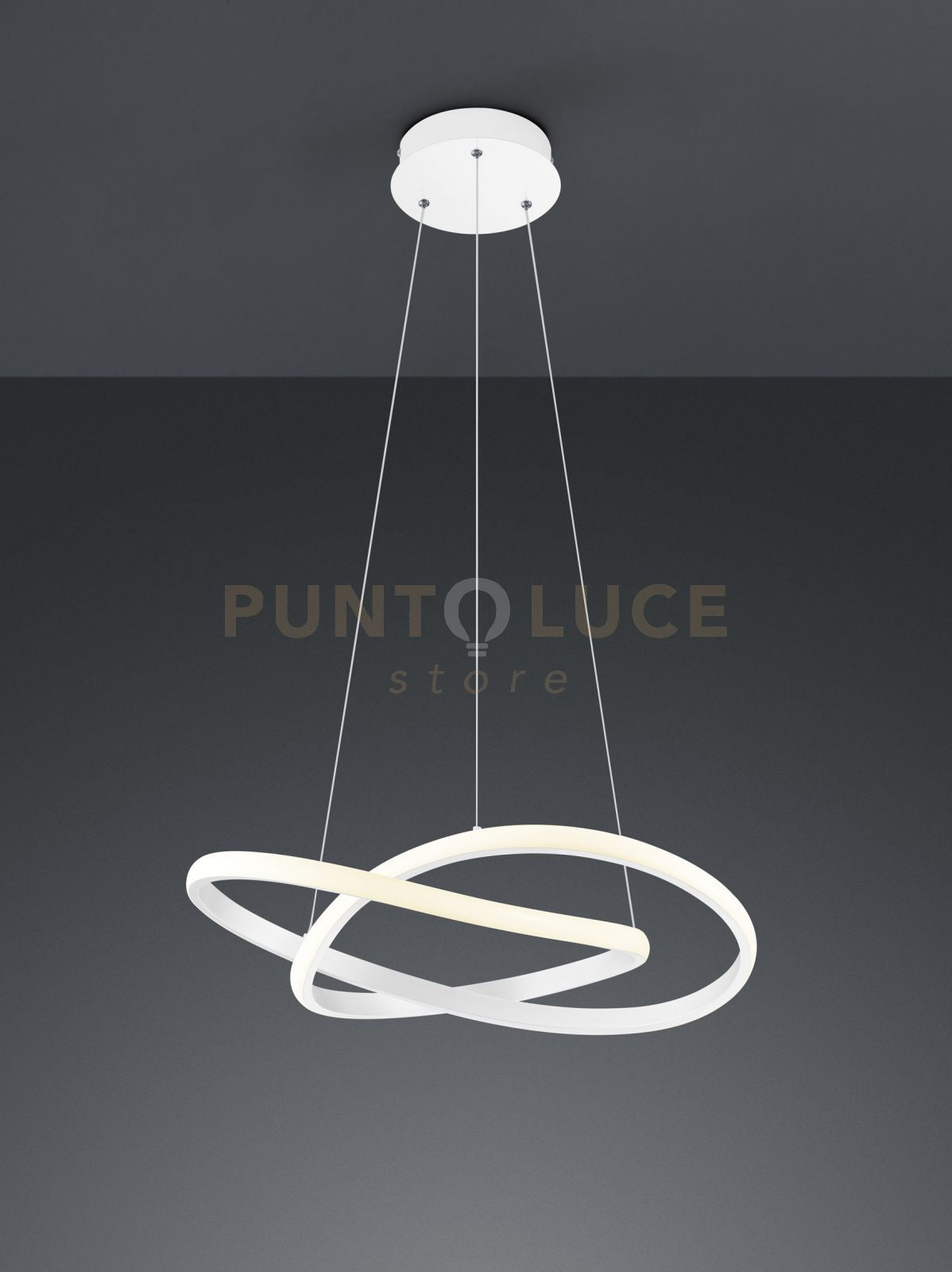COURSE SOSPENSIONE LED 27,5W · 1x 3150lm, 4000K CERCHIO INFINITO BIANCA D. 60CM