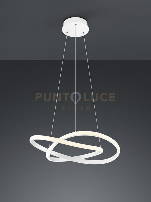 COURSE SOSPENSIONE LED 27,5W · 1x 3150lm, 4000K CERCHIO INFINITO BIANCA D. 60CM