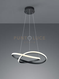 COURSE SOSPENSIONE LED 27,5W · 1x 3150lm, 3000K CERCHIO INFINITO ANTRACITE D. 60CM