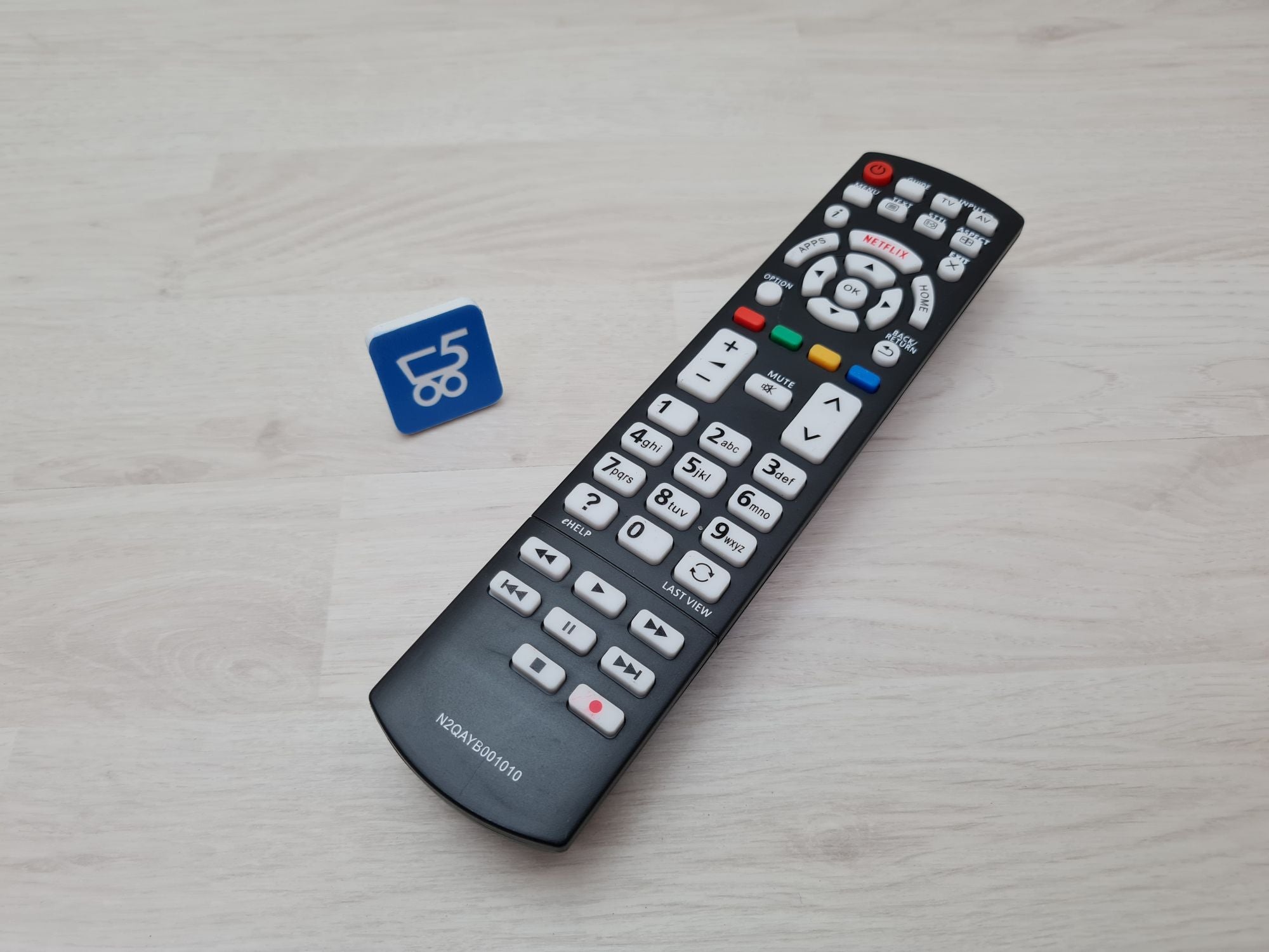 Sostitutivo Panasonic N2QAYB001010 telecomando per Panasonic LCD LED Viera Plasma TV,Compatibile con telecomando per Panasonic TV