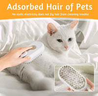 Spazzola Cardatore a Vapore Per Cani Gatti 3 In 1 rimozione Pelo Morto