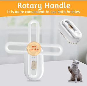 Spazzola Cardatore a Vapore Per Cani Gatti 3 In 1 rimozione Pelo Morto