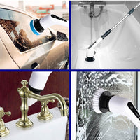 Spazzola Elettrica Rotante Pulizia Cucina Piastrelle Bagno 7 Testine 25w MZ-003