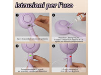 Spazzola Lollipop a Vapore per Gatti e Cani Pulizia e Relax con Acqua Calda con Cavo di Ricarica e Accessori