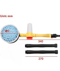 Spazzola Rotante Lavaggio Auto Finestre Alta Pressione con Serbatoio per Sapone