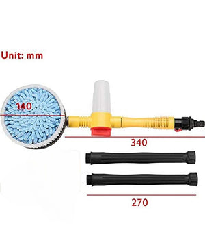 Spazzola Rotante Lavaggio Auto Finestre Alta Pressione con Serbatoio per Sapone