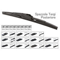 Spazzola Tergicristallo Posteriore Auto 15" 375mm 10 Attacchi Universale Multi Adattatori