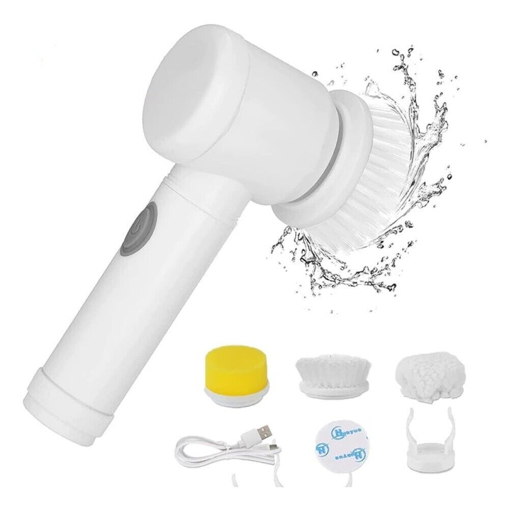 Spazzola rotante elettrica ricaricabile per pulizia lucidatura bagno casa