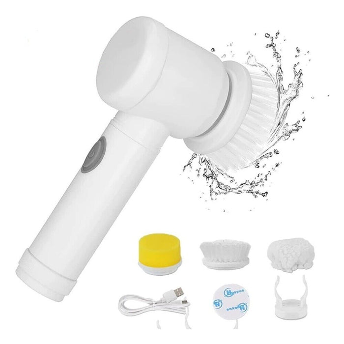 Spazzola rotante elettrica ricaricabile per pulizia lucidatura bagno casa