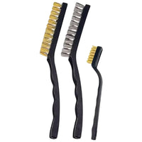 Spazzole In Acciaio Set 3 Spazzole Raschietti Per Metallo Rame Ferro Ottone07056