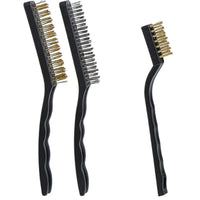 Spazzole In Acciaio Set 3 Spazzole Raschietti Per Metallo Rame Ferro Ottone07056