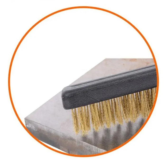 Spazzole In Acciaio Set 3 Spazzole Raschietti Per Metallo Rame Ferro Ottone07056