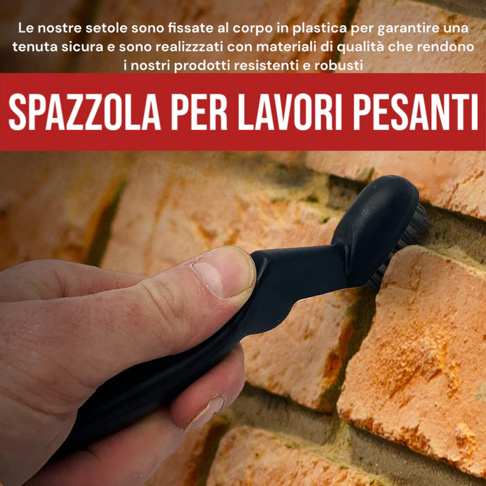 Spazzole In Acciaio Set 6 Spazzole Raschietti Per Metallo Rame Ferro Otton 07057