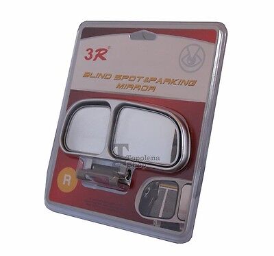 Specchietto ausiliario destro aggiuntivo per specchietto per auto GRIGIO