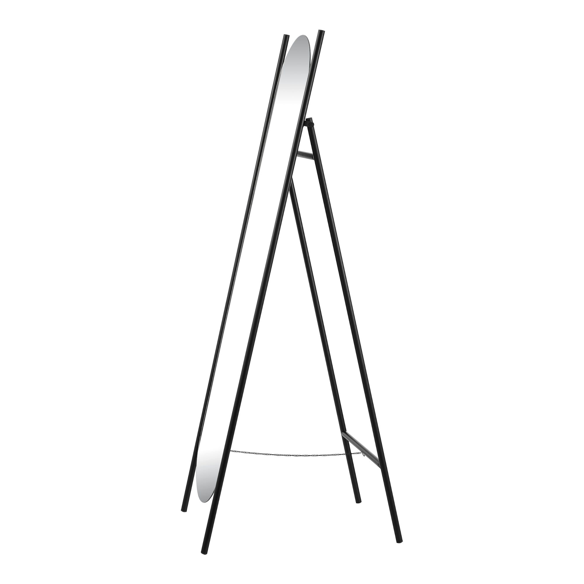 Specchio da Terra Fardella a Figura Intera - Nero [en.casa]