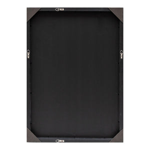 Specchio da Parete Novoli a Taglio Sfaccettato 50 x 70 cm Nero [en.casa]