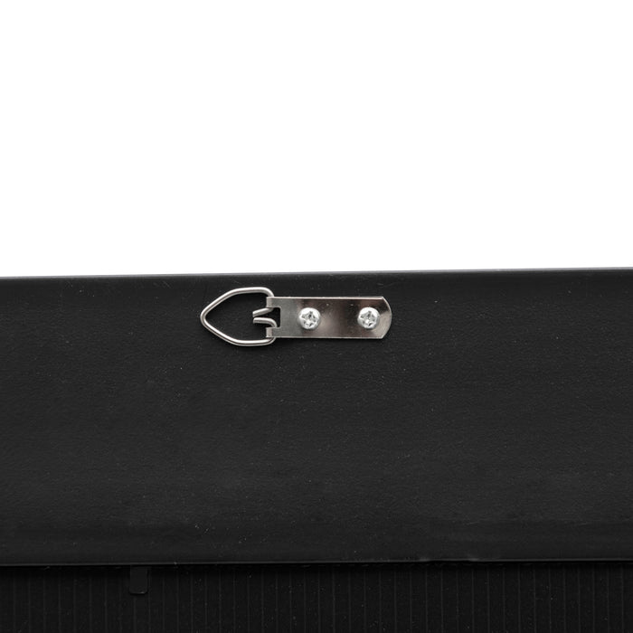 Specchio da Parete Ocre Cornice Decorativo a Nido d'Ape 104 x 74 cm Grigio Argento [en.casa]