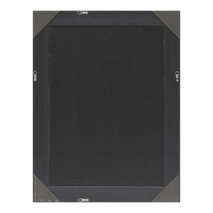 Specchio da Parete Ocre Cornice Decorativo a Nido d'Ape 104 x 74 cm Grigio Argento [en.casa]