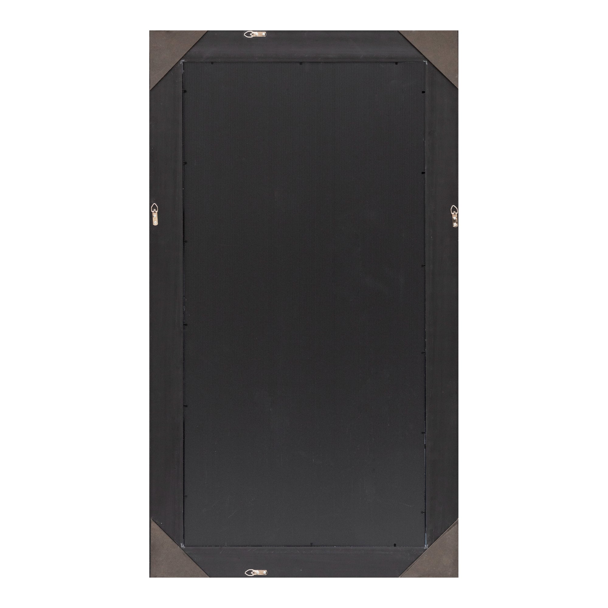 Specchio da Parete Ocre Cornice Decorativo a Nido d'Ape 114 x 64 cm Grigio Argento [en.casa]