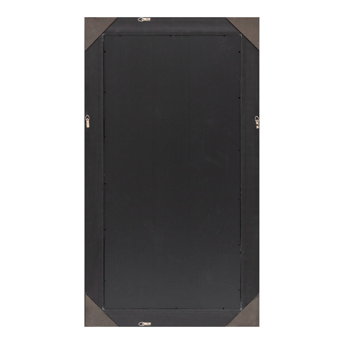 Specchio da Parete Ocre Cornice Decorativo a Nido d'Ape 114 x 64 cm Grigio Argento [en.casa]