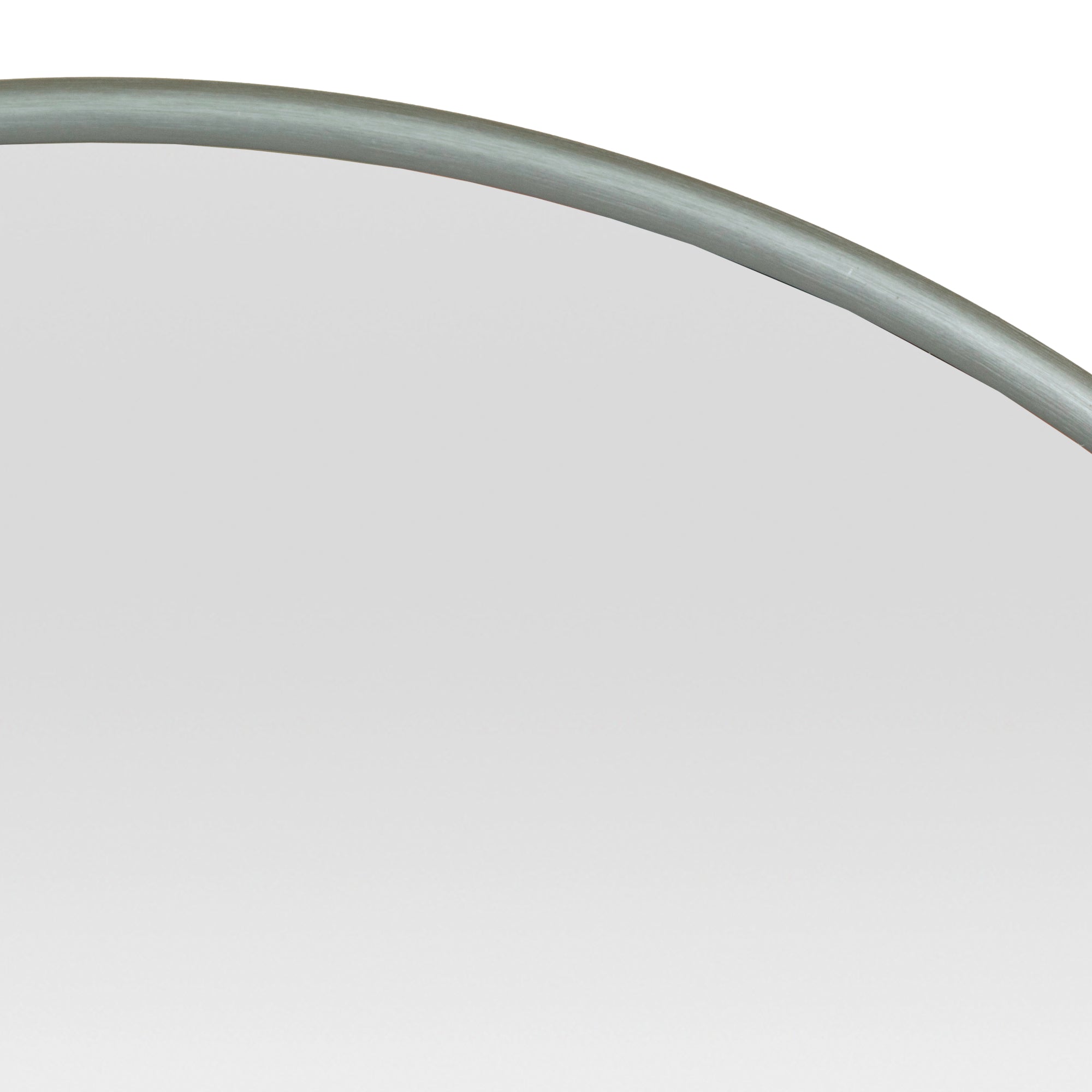 Specchio da Parete Ordona Rotondo Ø 40 cm Grigio Grafite [en.casa]