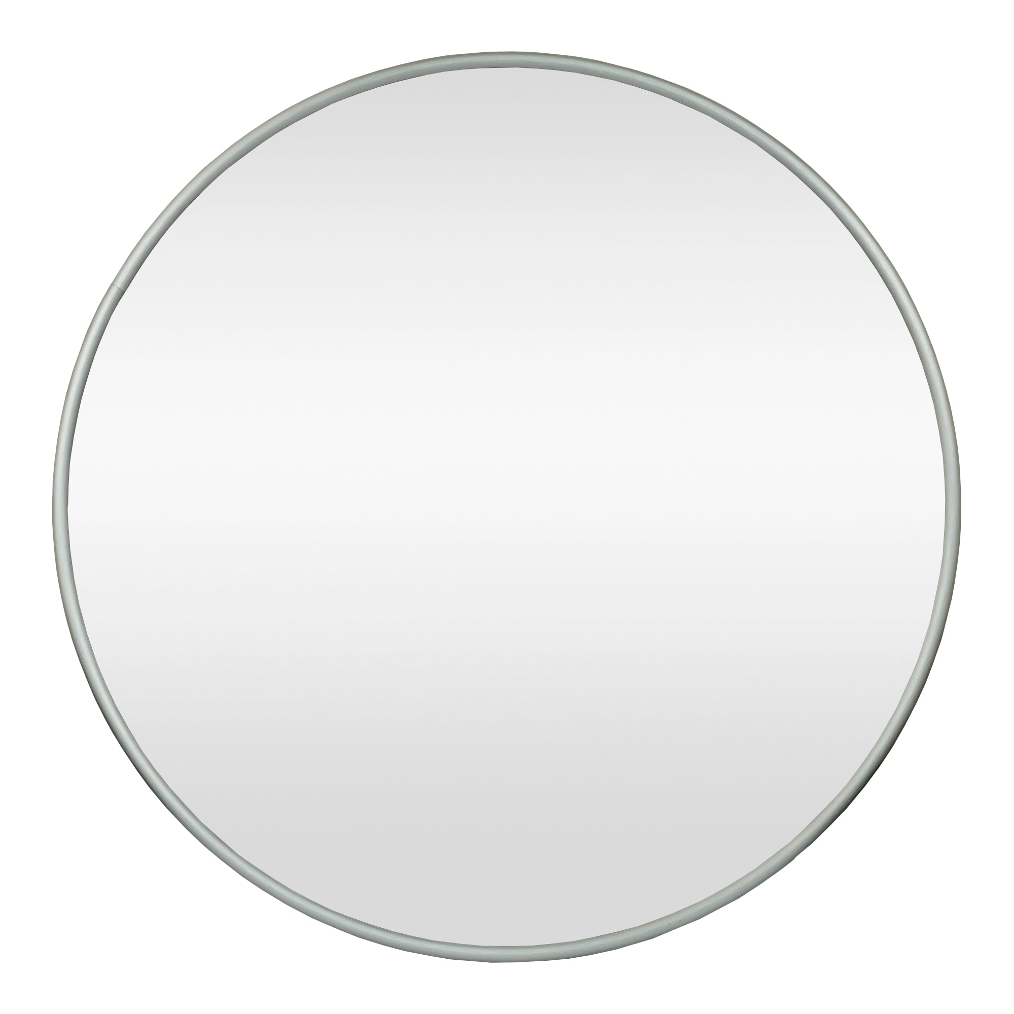 Specchio da Parete Ordona Rotondo Ø 40 cm Grigio Grafite [en.casa]