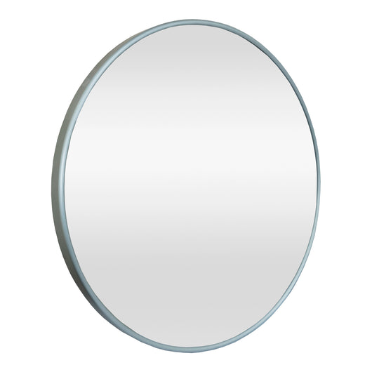 Specchio da Parete Ordona Rotondo Ø 40 cm Grigio Grafite [en.casa]