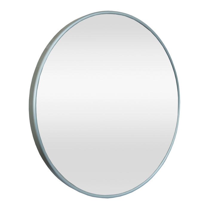 Specchio da Parete Ordona Rotondo Ø 40 cm Grigio Grafite [en.casa]