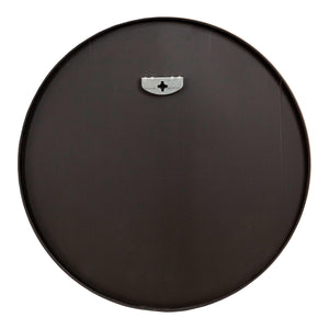 Specchio da Parete Ordona Rotondo Ø 60 cm Nero [en.casa]