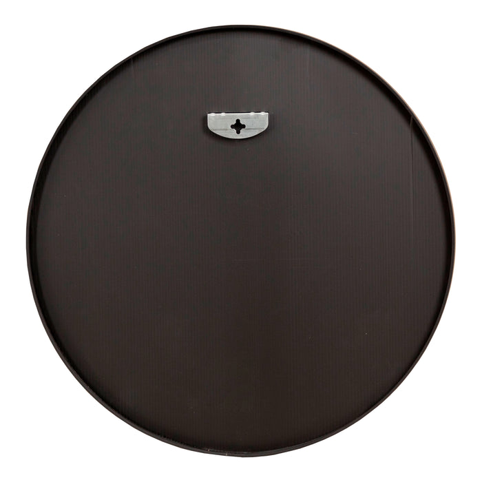 Specchio da Parete Ordona Rotondo Ø 60 cm Nero [en.casa]