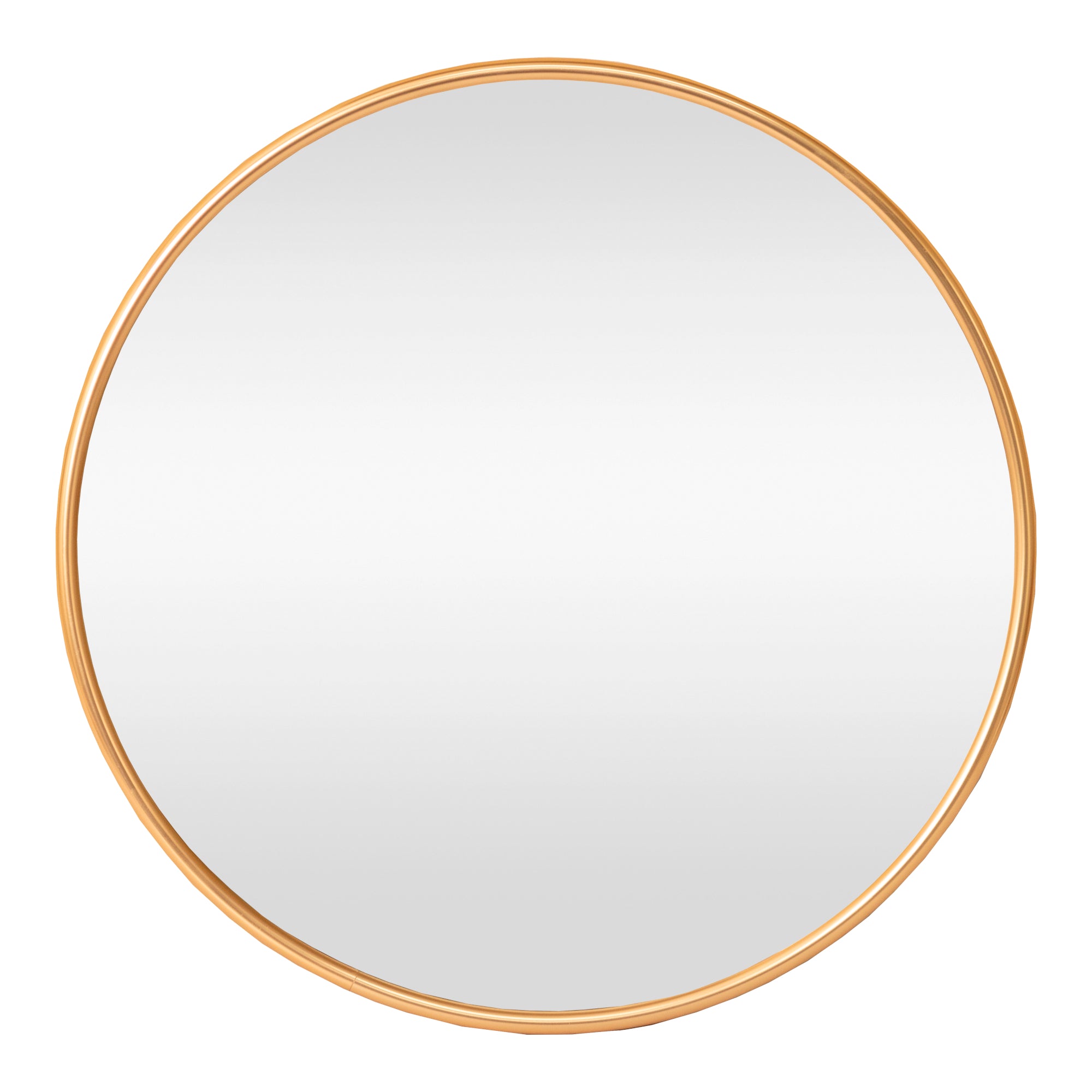 Specchio da Parete Ordona Rotondo Ø 40 cm color Oro [en.casa]