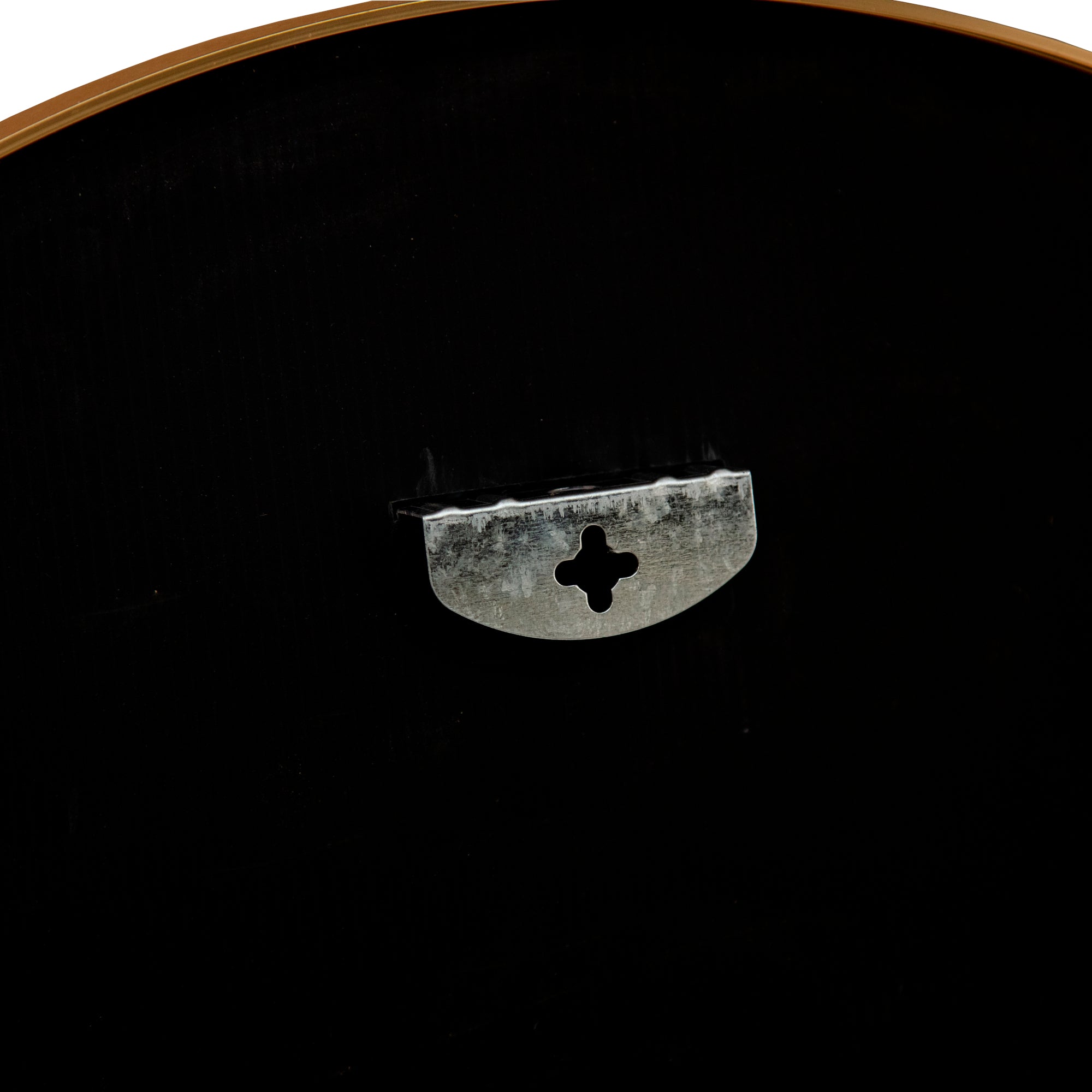 Specchio da Parete Ordona Rotondo Ø 60 cm color Oro [en.casa]