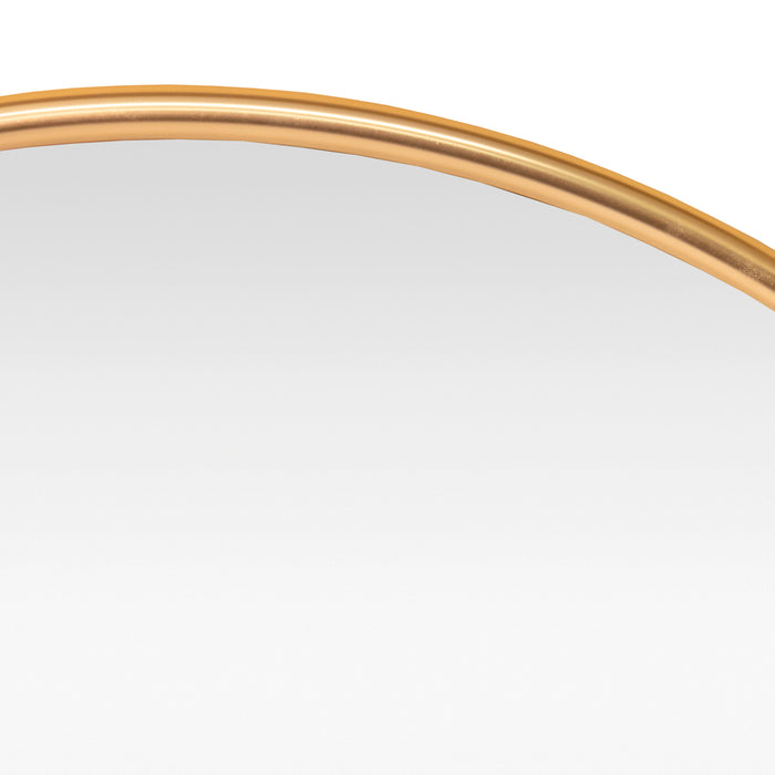 Specchio da Parete Ordona Rotondo Ø 60 cm color Oro [en.casa]