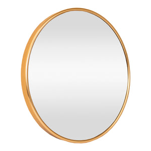 Specchio da Parete Ordona Rotondo Ø 60 cm color Oro [en.casa]