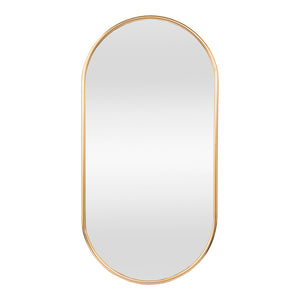 Specchio da Parete Picciano Ovale 30 x 60 cm color Oro [en.casa]