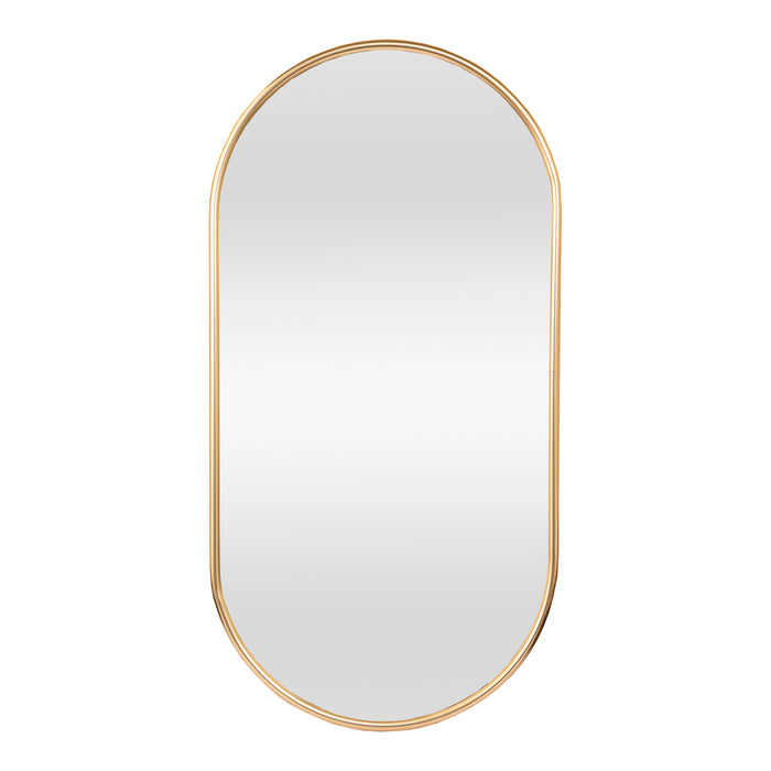Specchio da Parete Picciano Ovale 30 x 60 cm color Oro [en.casa]