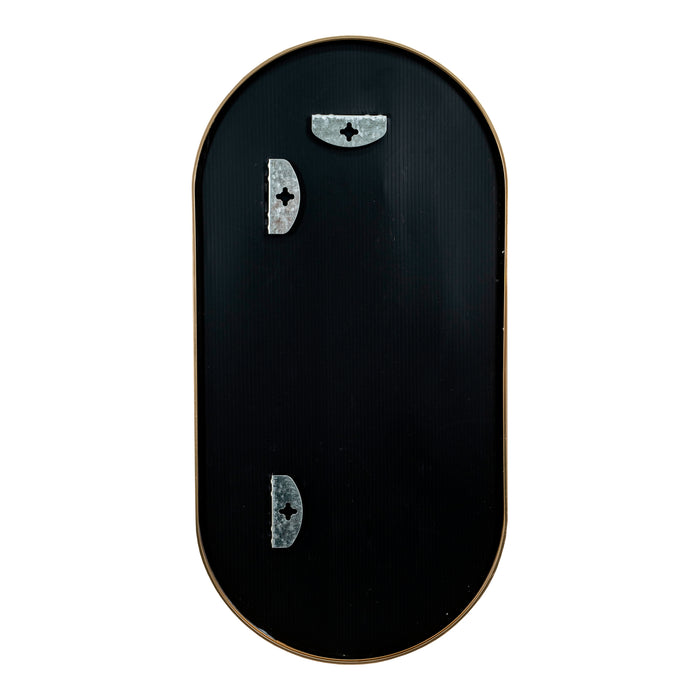 Specchio da Parete Picciano Ovale 30 x 60 cm color Oro [en.casa]
